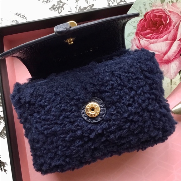Tory burch 797 shearling keychain fob mini purse - Picture 5 of 7